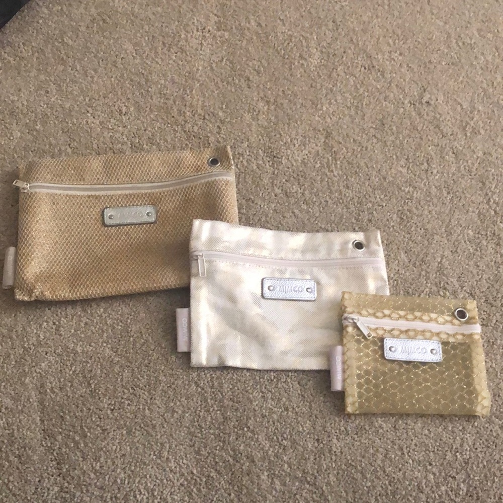 MIMCO - Set of 3 cosmetic cases - rare, good condition, pretty